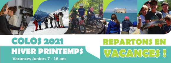 Vacances Juniors - Hiver & Printemps 2021 Vacances Juniors - Hiver & Printemps 2021