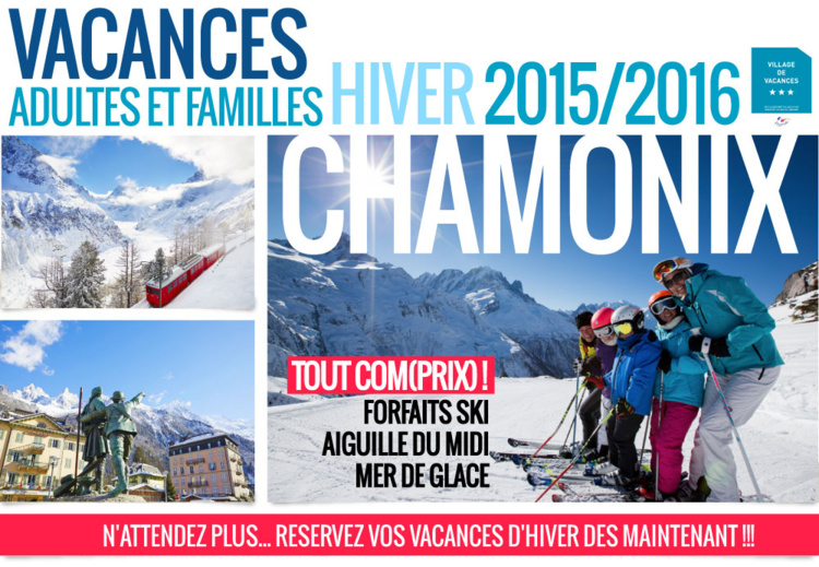 Vacances à Chamonix... Réservez dès maintenant ! Vacances à Chamonix... Réservez dès maintenant !