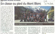 Articles La Montagne sur nos classes de découvertes